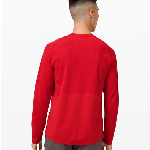 Lululemon lunar new year long sleeve red tee size Large L new - Picture 3 of 6